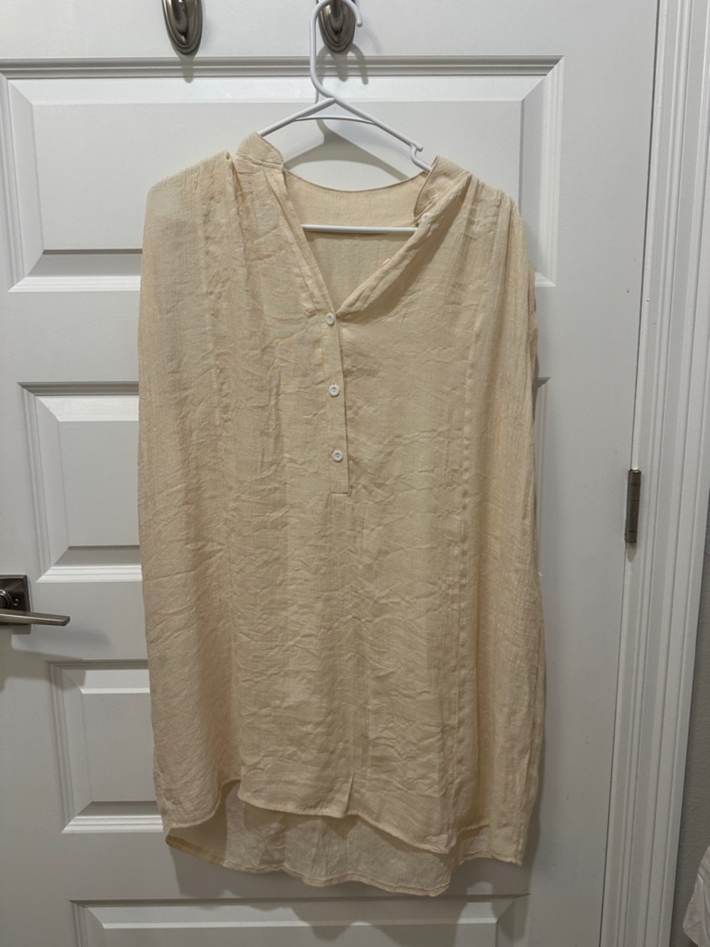 Cream Beach Coverup